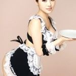 asian french maid girl