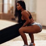 Dolly Castro training her booty with pneu